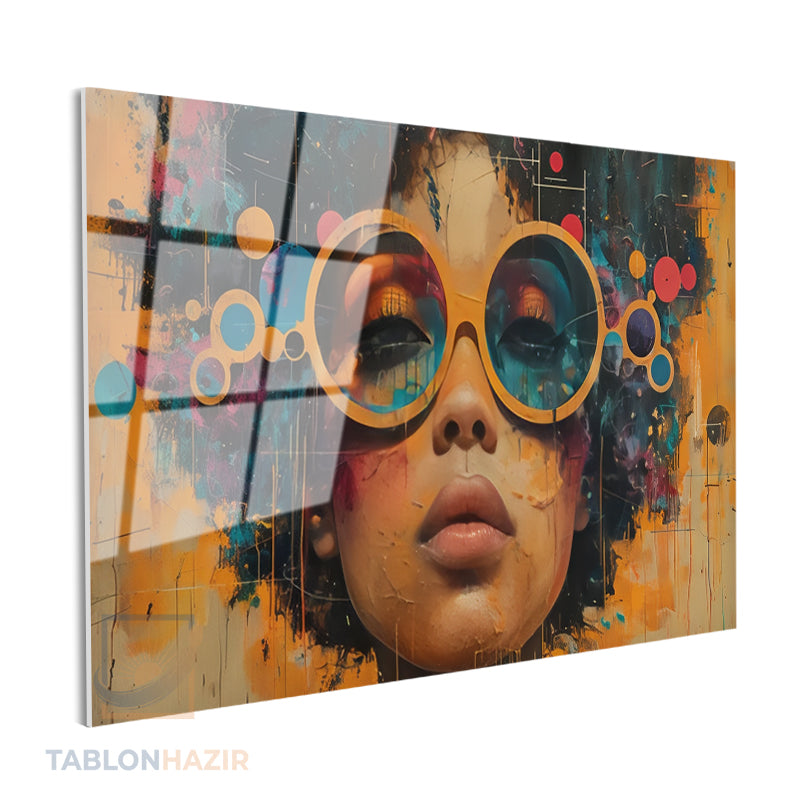 Yatay Cam Tablo Salon Duvar Tablosu Yatay Cam Gozluklukiz Yeni Ev Hediyesi Ofis Tablosu