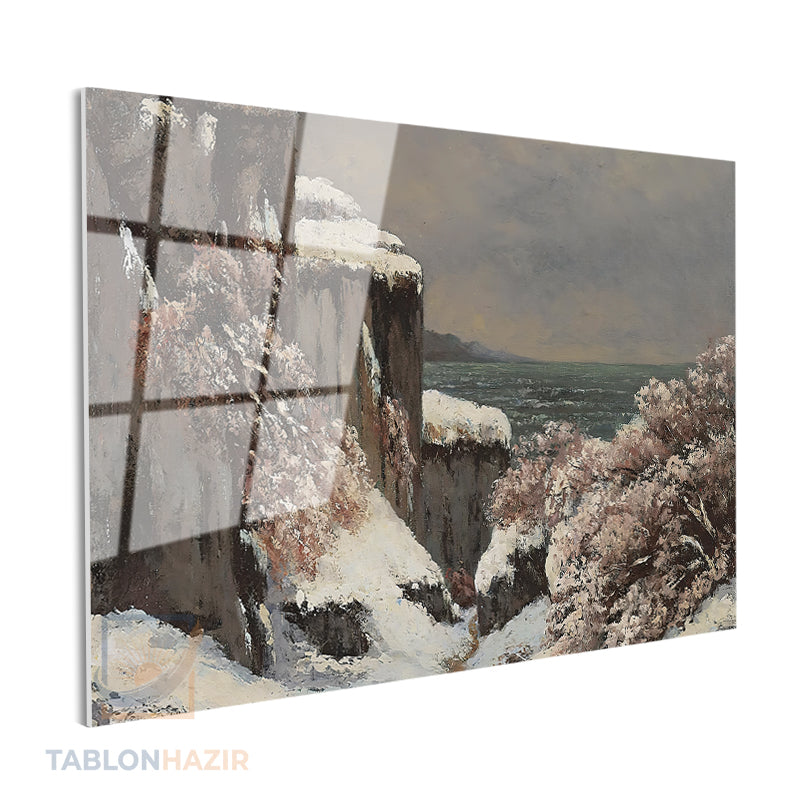 Yatay Cam Tablo Salon Duvar Tablosu Yatay Cam Kismanzarasi Yeni Ev Hediyesi Ofis Tablosu