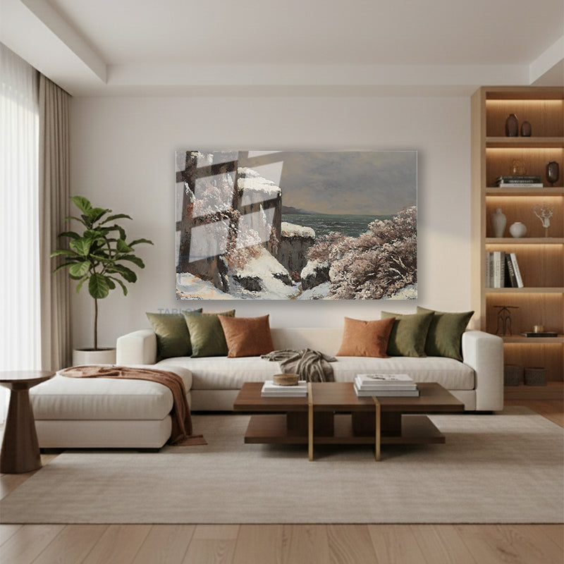 Yatay Cam Tablo Salon Duvar Tablosu Yatay Cam Kismanzarasi Yeni Ev Hediyesi Ofis Tablosu