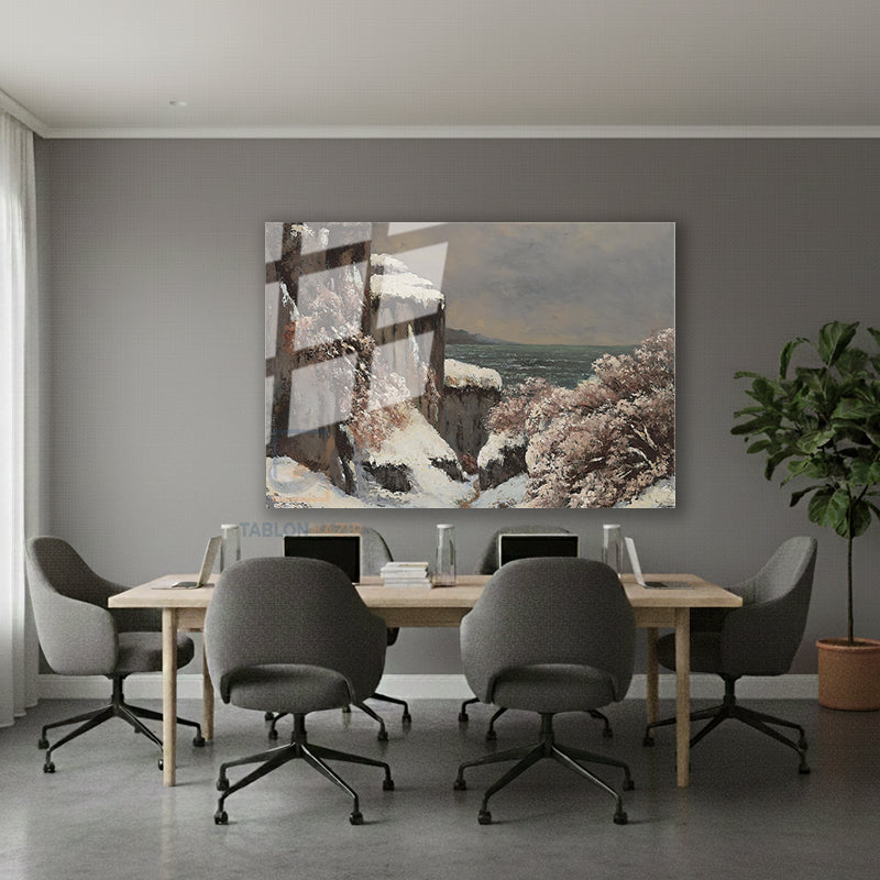 Yatay Cam Tablo Salon Duvar Tablosu Yatay Cam Kismanzarasi Yeni Ev Hediyesi Ofis Tablosu