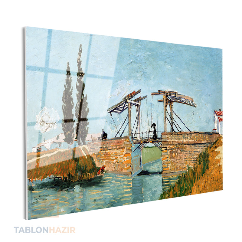 Yatay Cam Tablo Salon Duvar Tablosu Yatay Cam Koprumanzarasi Yeni Ev Hediyesi Ofis Tablosu