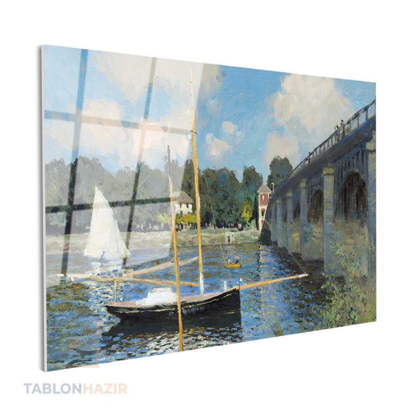 Yatay Cam Tablo Salon Duvar Tablosu Yatay Cam Koprumanzarasi2 Yeni Ev Hediyesi Ofis Tablosu