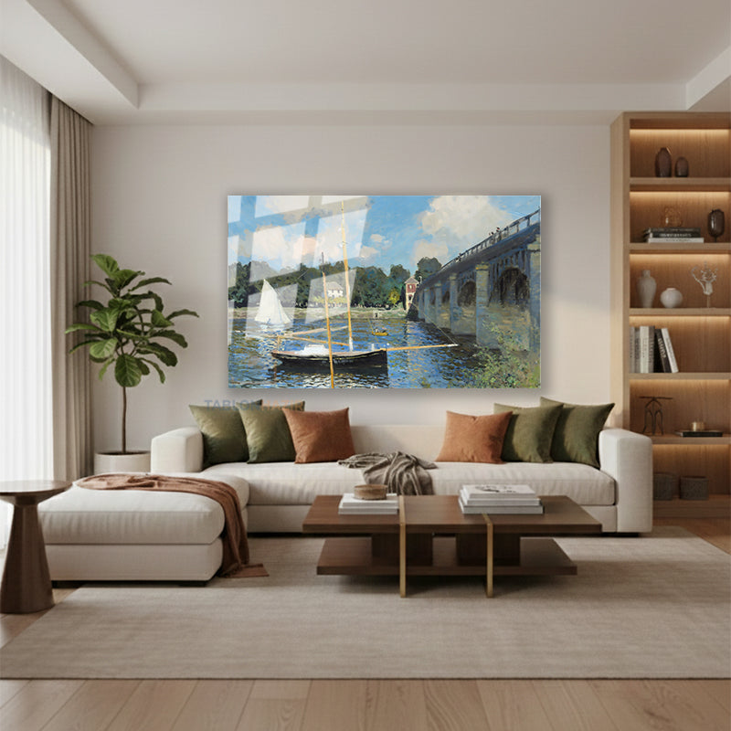 Yatay Cam Tablo Salon Duvar Tablosu Yatay Cam Koprumanzarasi2 Yeni Ev Hediyesi Ofis Tablosu