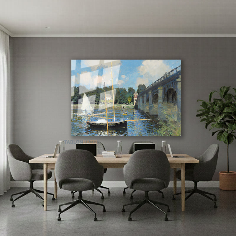 Yatay Cam Tablo Salon Duvar Tablosu Yatay Cam Koprumanzarasi2 Yeni Ev Hediyesi Ofis Tablosu