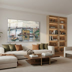 Yatay Cam Tablo Salon Duvar Tablosu Yatay Cam Koprumanzarasi3 Yeni Ev Hediyesi Ofis Tablosu