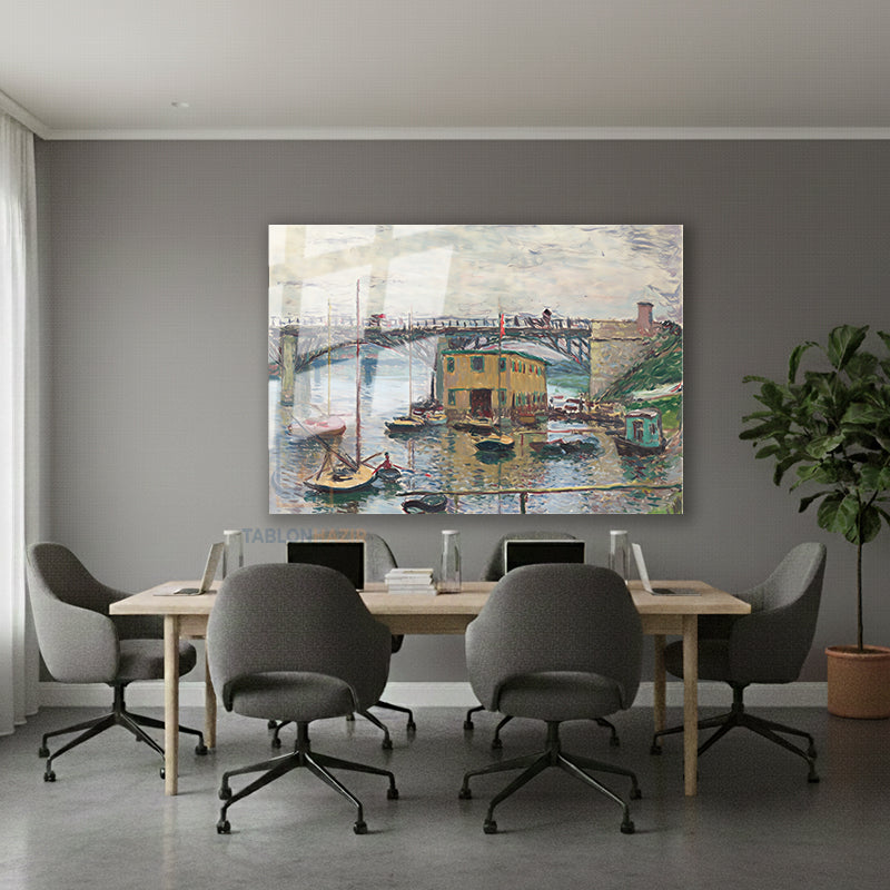 Yatay Cam Tablo Salon Duvar Tablosu Yatay Cam Koprumanzarasi3 Yeni Ev Hediyesi Ofis Tablosu