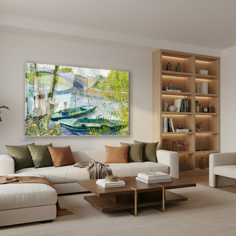 Yatay Cam Tablo Salon Duvar Tablosu Yatay Cam Koprumanzarasi4 Yeni Ev Hediyesi Ofis Tablosu