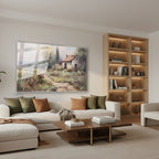 Yatay Cam Tablo Salon Duvar Tablosu Yatay Cam Koyevi2 Yeni Ev Hediyesi Ofis Tablosu