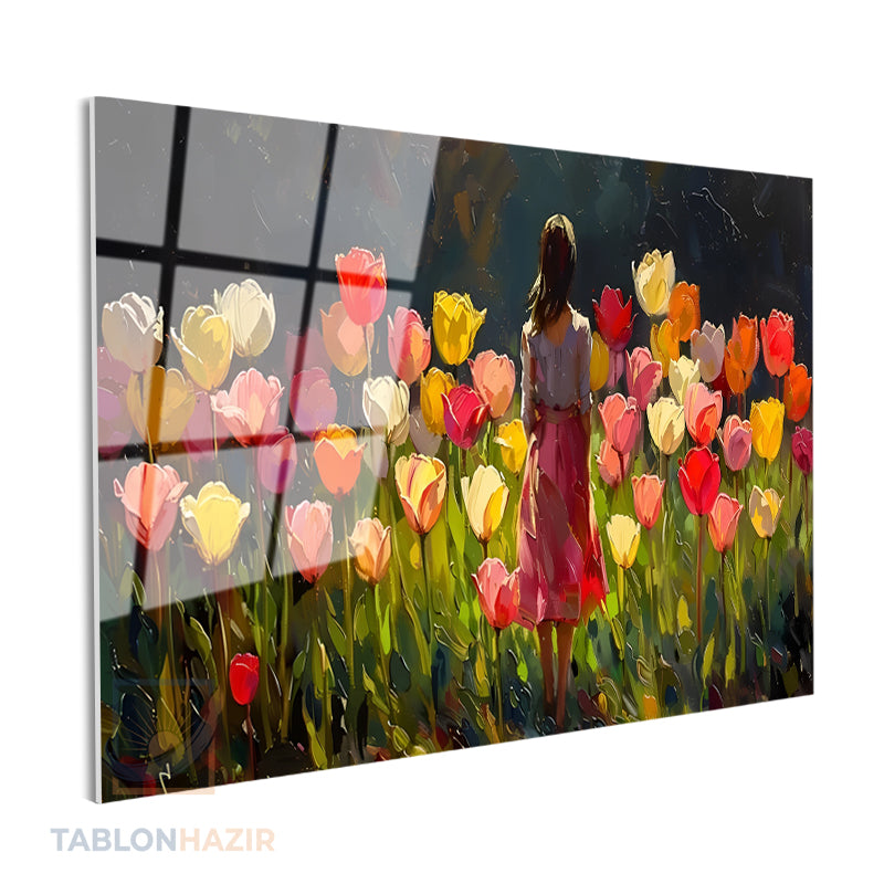 Yatay Cam Tablo Salon Duvar Tablosu Yatay Cam Kucukkizvelaleler Yeni Ev Hediyesi Ofis Tablosu