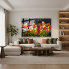 Yatay Cam Tablo Salon Duvar Tablosu Yatay Cam Kucukkizvelaleler Yeni Ev Hediyesi Ofis Tablosu