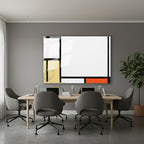 Yatay Cam Tablo Salon Duvar Tablosu Yatay Cam Mondrian 4 Yeni Ev Hediyesi Ofis Tablosu