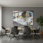 Yatay Cam Tablo Salon Duvar Tablosu Yatay Cam Naturmortmeyveler2 Yeni Ev Hediyesi Ofis Tablosu