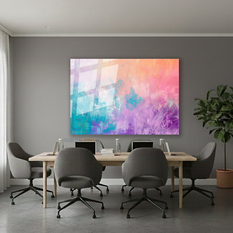 Yatay Cam Tablo Salon Duvar Tablosu Yatay Cam Pastelfircadarbeleri3 Yeni Ev Hediyesi Ofis Tablosu