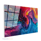 Yatay Cam Tablo Salon Duvar Tablosu Yatay Cam Renksoleni Yeni Ev Hediyesi Ofis Tablosu