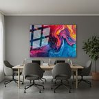 Yatay Cam Tablo Salon Duvar Tablosu Yatay Cam Renksoleni Yeni Ev Hediyesi Ofis Tablosu