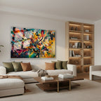 Yatay Cam Tablo Salon Duvar Tablosu Yatay Cam Renksoleni2 Yeni Ev Hediyesi Ofis Tablosu