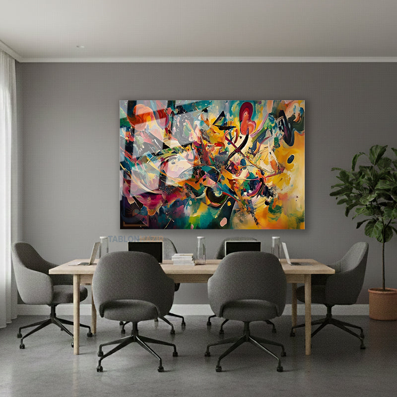 Yatay Cam Tablo Salon Duvar Tablosu Yatay Cam Renksoleni2 Yeni Ev Hediyesi Ofis Tablosu