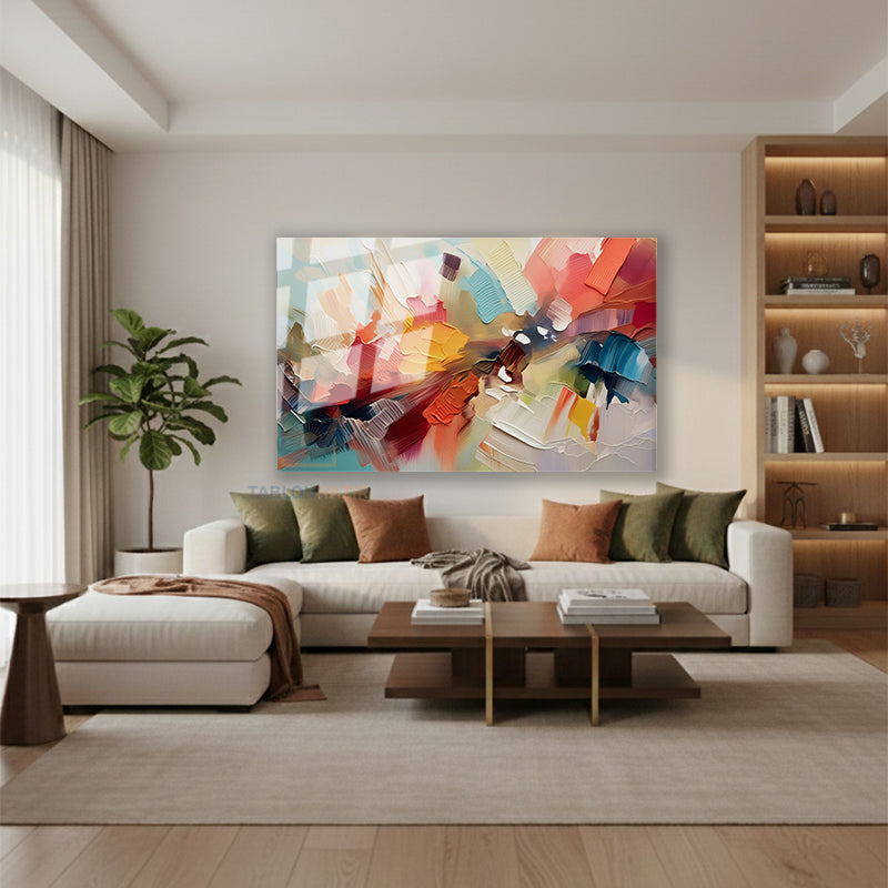 Yatay Cam Tablo Salon Duvar Tablosu Yatay Cam Renklifircadarbeleri2 Yeni Ev Hediyesi Ofis Tablosu