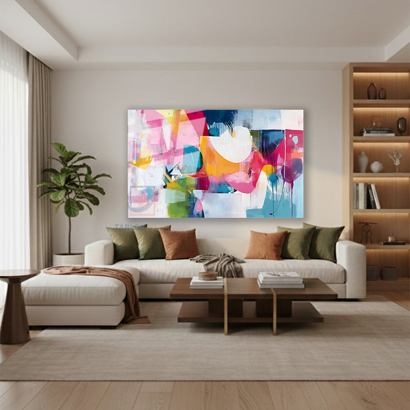 Yatay Cam Tablo Salon Duvar Tablosu Yatay Cam Renklifircadarbeleri3 Yeni Ev Hediyesi Ofis Tablosu