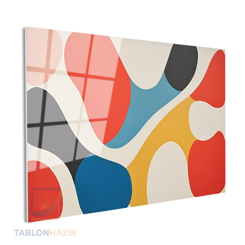 Yatay Cam Tablo Salon Duvar Tablosu Yatay Cam Renklikivrimlar2 Yeni Ev Hediyesi Ofis Tablosu