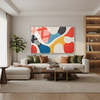 Yatay Cam Tablo Salon Duvar Tablosu Yatay Cam Renklikivrimlar2 Yeni Ev Hediyesi Ofis Tablosu