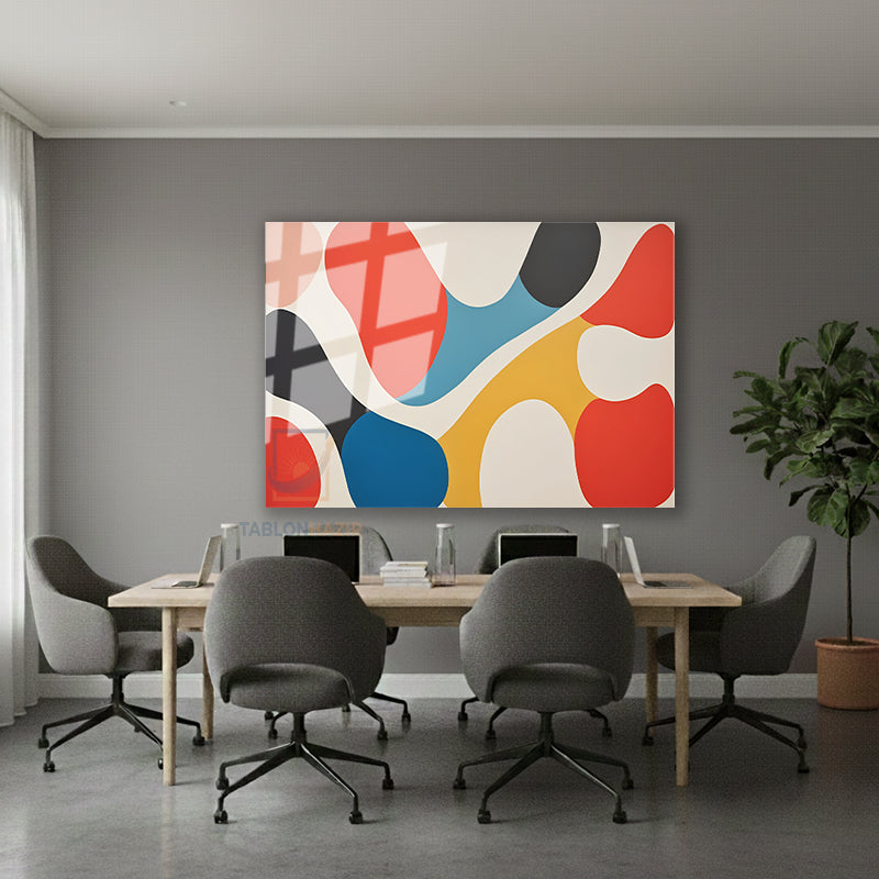 Yatay Cam Tablo Salon Duvar Tablosu Yatay Cam Renklikivrimlar2 Yeni Ev Hediyesi Ofis Tablosu