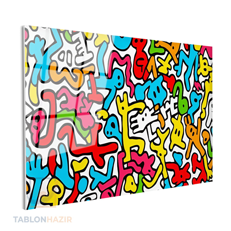 Yatay Cam Tablo Salon Duvar Tablosu Yatay Cam Renklikivrimlar3 Yeni Ev Hediyesi Ofis Tablosu