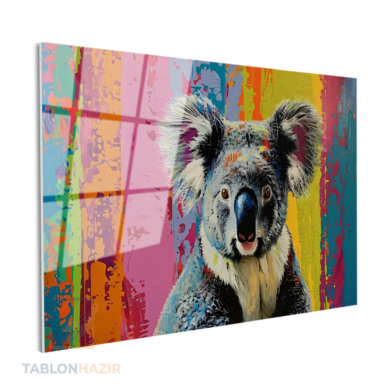 Yatay Cam Tablo Salon Duvar Tablosu Yatay Cam Renklikoala Yeni Ev Hediyesi Ofis Tablosu