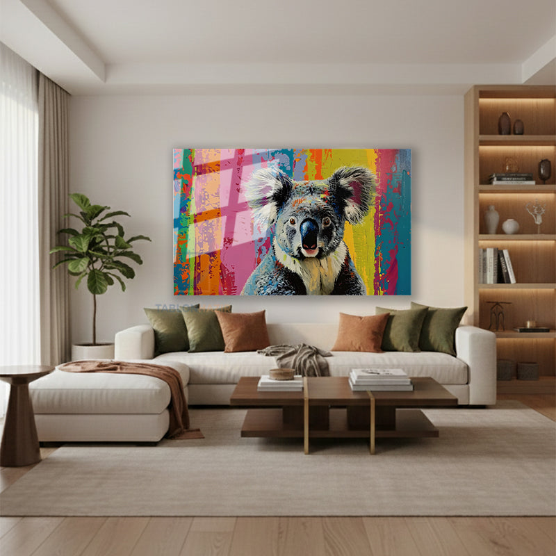 Yatay Cam Tablo Salon Duvar Tablosu Yatay Cam Renklikoala Yeni Ev Hediyesi Ofis Tablosu