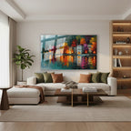 Yatay Cam Tablo Salon Duvar Tablosu Yatay Cam Sonbaharmanzarasi4 Yeni Ev Hediyesi Ofis Tablosu