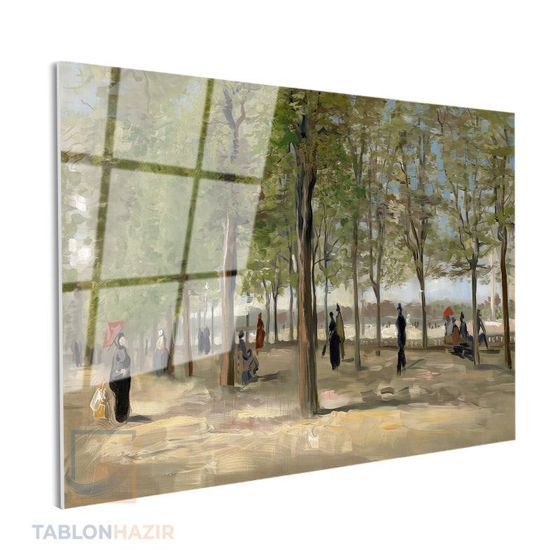 Yatay Cam Tablo Salon Duvar Tablosu Yatay Cam Soyutbahçe Yeni Ev Hediyesi Ofis Tablosu