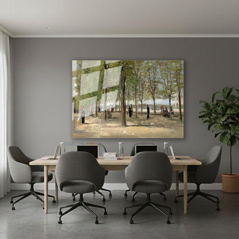 Yatay Cam Tablo Salon Duvar Tablosu Yatay Cam Soyutbahçe Yeni Ev Hediyesi Ofis Tablosu