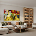 Yatay Cam Tablo Salon Duvar Tablosu Yatay Cam Soyutbar Yeni Ev Hediyesi Ofis Tablosu