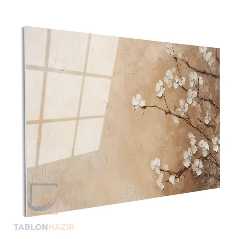 Yatay Cam Tablo Salon Duvar Tablosu Yatay Cam Soyutciceksanati2 Yeni Ev Hediyesi Ofis Tablosu