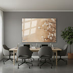 Yatay Cam Tablo Salon Duvar Tablosu Yatay Cam Soyutciceksanati2 Yeni Ev Hediyesi Ofis Tablosu