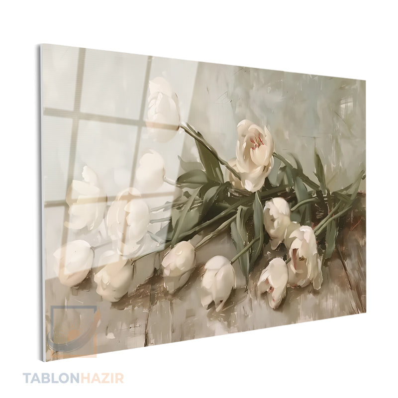 Yatay Cam Tablo Salon Duvar Tablosu Yatay Cam Soyutciceksanati4 Yeni Ev Hediyesi Ofis Tablosu