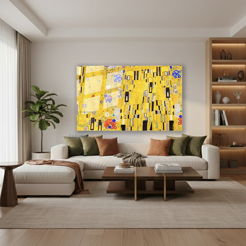 Yatay Cam Tablo Salon Duvar Tablosu Yatay Cam Soyutgeometriksanat8 Yeni Ev Hediyesi Ofis Tablosu