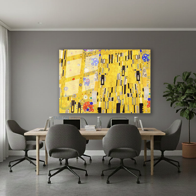 Yatay Cam Tablo Salon Duvar Tablosu Yatay Cam Soyutgeometriksanat8 Yeni Ev Hediyesi Ofis Tablosu