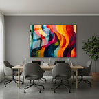 Yatay Cam Tablo Salon Duvar Tablosu Yatay Cam Soyutgeometriksanat9 Yeni Ev Hediyesi Ofis Tablosu