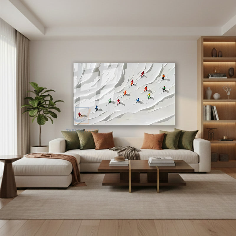 Yatay Cam Tablo Salon Duvar Tablosu Yatay Cam Soyutkayakcilar Yeni Ev Hediyesi Ofis Tablosu