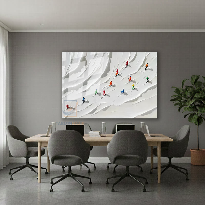 Yatay Cam Tablo Salon Duvar Tablosu Yatay Cam Soyutkayakcilar Yeni Ev Hediyesi Ofis Tablosu