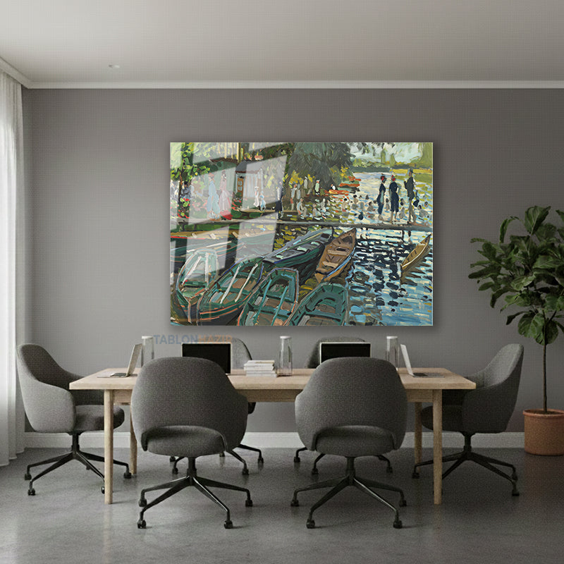 Yatay Cam Tablo Salon Duvar Tablosu Yatay Cam Soyutkiyimanzarasi2 Yeni Ev Hediyesi Ofis Tablosu