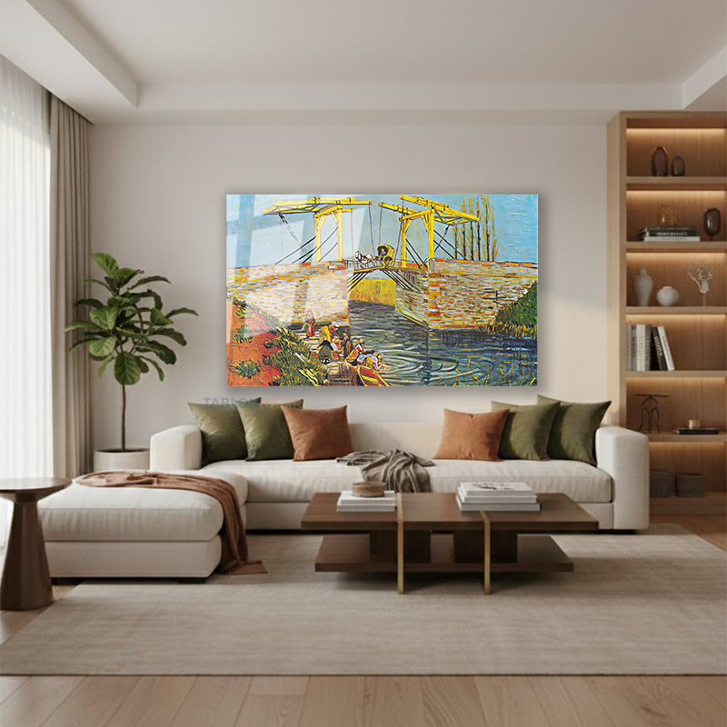 Yatay Cam Tablo Salon Duvar Tablosu Yatay Cam Soyutmanzara2 Yeni Ev Hediyesi Ofis Tablosu