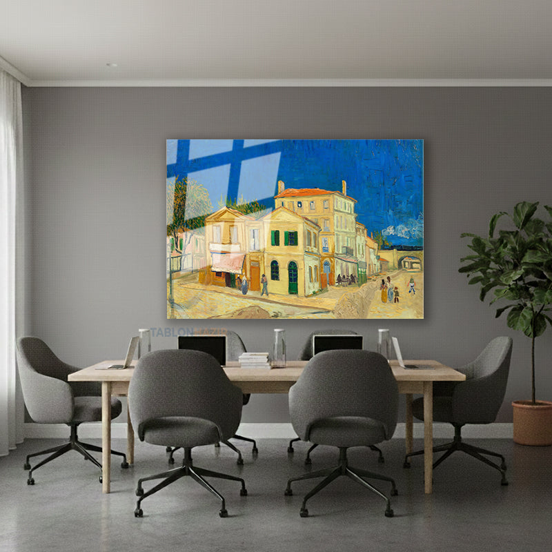 Yatay Cam Tablo Salon Duvar Tablosu Yatay Cam Soyutmanzara3 Yeni Ev Hediyesi Ofis Tablosu