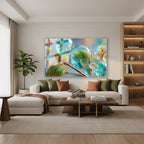 Yatay Cam Tablo Salon Duvar Tablosu Yatay Cam Sudamlalari Yeni Ev Hediyesi Ofis Tablosu