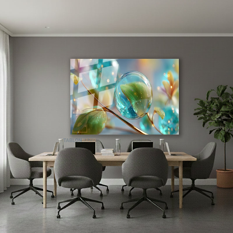 Yatay Cam Tablo Salon Duvar Tablosu Yatay Cam Sudamlalari Yeni Ev Hediyesi Ofis Tablosu