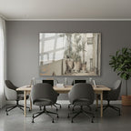 Yatay Cam Tablo Salon Duvar Tablosu Yatay Cam Vintagebalkonmanzarasi Yeni Ev Hediyesi Ofis Tablosu