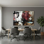 Yatay Cam Tablo Salon Duvar Tablosu Yatay Cam Vintagecicekler Yeni Ev Hediyesi Ofis Tablosu