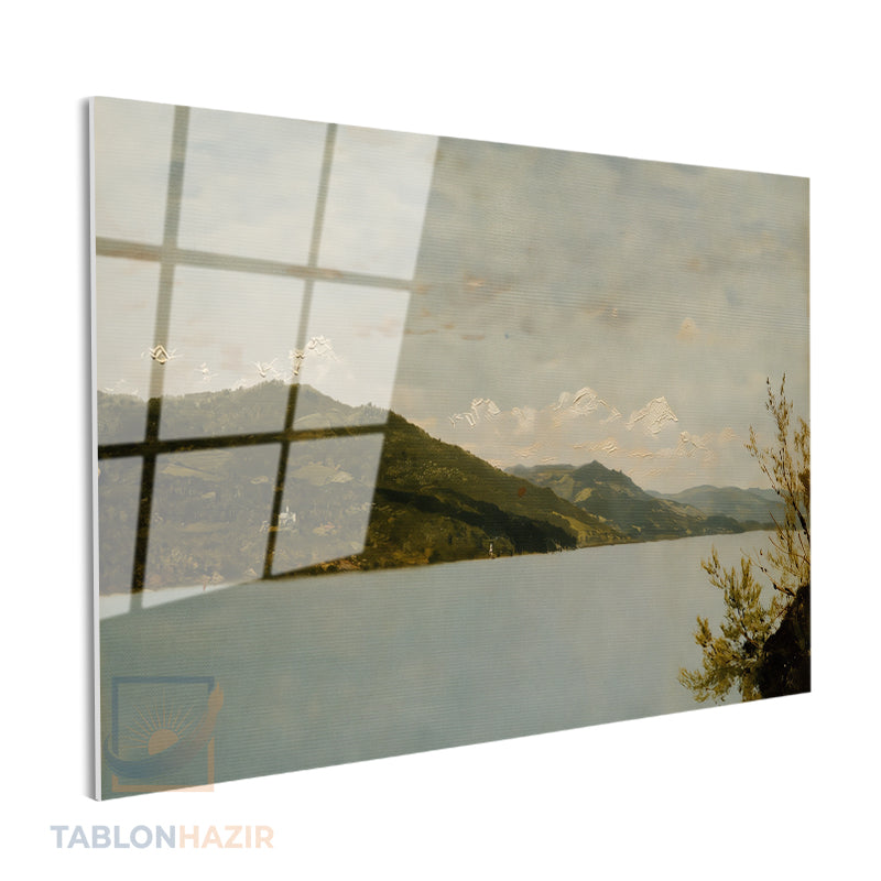 Yatay Cam Tablo Salon Duvar Tablosu Yatay Cam Vintagedaggolmanzarasi4 Yeni Ev Hediyesi Ofis Tablosu