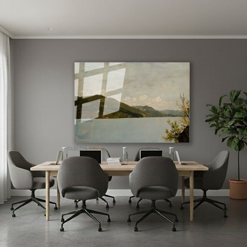 Yatay Cam Tablo Salon Duvar Tablosu Yatay Cam Vintagedaggolmanzarasi4 Yeni Ev Hediyesi Ofis Tablosu